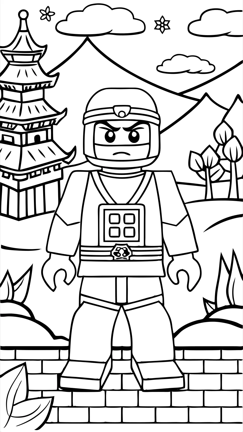 Páginas para colorear de Ninjago imprimibles